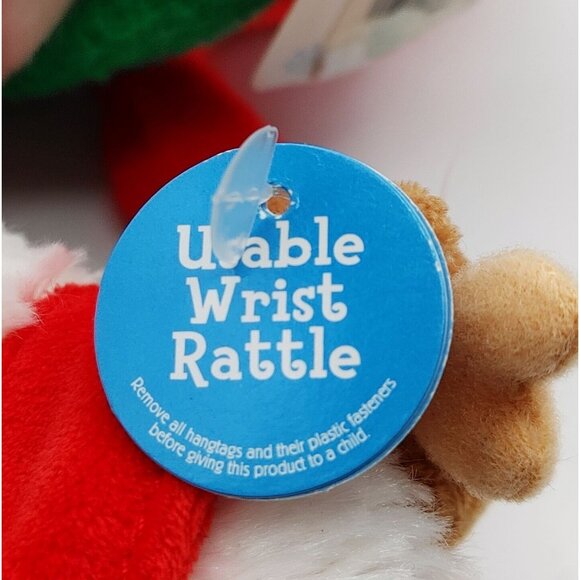 Gotta Getta GUND Flurry Bear 1st Christmas w/Usable Bear Waist Rattle NEW 13" - Picture 5 of 5